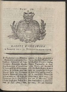 Gazeta Warszawska. R.1775 Nr 78