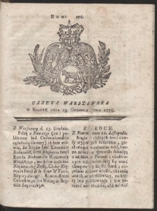 Gazeta Warszawska. R.1775 Nr 102