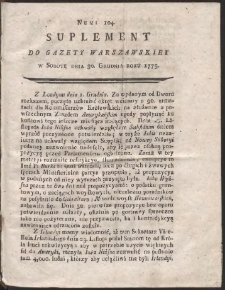 Gazeta Warszawska. R.1775 Nr 104