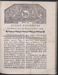 Gazeta Warszawska. R.1778 Nr 32