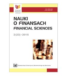 Spis treści [Nauki o Finansach = Financial Sciences, 2015, Nr 2 (23)]