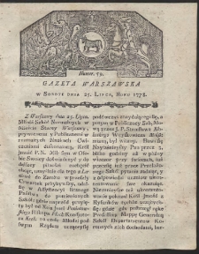 Gazeta Warszawska. R.1778 Nr 59