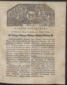 Gazeta Warszawska. R.1778 Nr 61