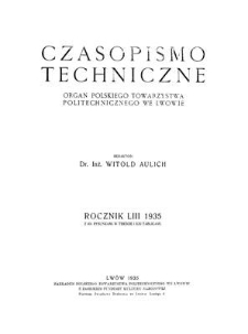 Czasopismo Techniczne. R. 53, 10 marca 1935, Nr 5