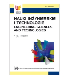 Spis treści [Nauki Inżynierskie i Technologie = Engineering Sciences and Technologies, 2012, Nr 1 (4)]