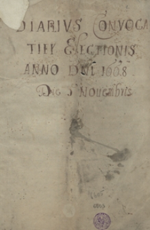 Diarius convocatiey electionis anno domini 1668