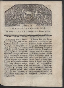 Gazeta Warszawska. R. 1779 Nr 79