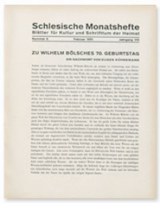 Schlesische Monatshefte : Blätter für Kultur und Schrifttum der Heimat. Jahrgang VIII, Februar 1931, Nummer 2