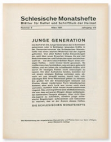 Schlesische Monatshefte : Blätter für Kultur und Schrifttum der Heimat. Jahrgang VIII, März 1931, Nummer 3