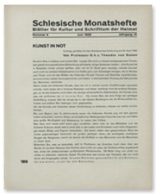 Schlesische Monatshefte : Blätter für Kultur und Schrifttum der Heimat. Jahrgang IX, Juni 1932, Nummer 6