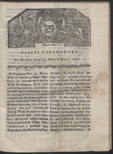 Gazeta Warszawska. R. 1780 Nr 22