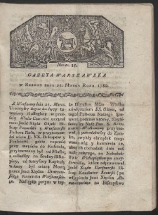 Gazeta Warszawska. R. 1780 Nr 25
