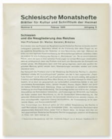 Schlesische Monatshefte : Blätter für Kultur und Schrifttum der Heimat. Jahrgang X, Februar 1933, Nummer 2