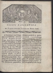 Gazeta Warszawska. R. 1780 Nr 94