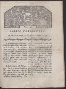 Gazeta Warszawska. R. 1780 Nr 97
