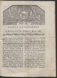 Gazeta Warszawska. R. 1780 Nr 101
