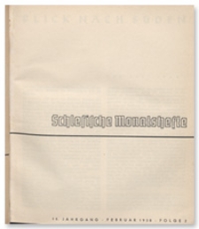 Schlesische Monatshefte. 15. Jahrgang, Februar 1938, Folge 2