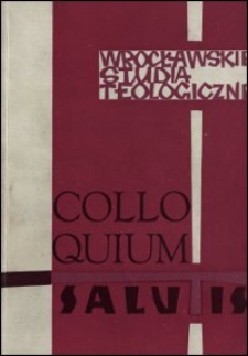 Colloquium Salutis : wrocławskie studia teologiczne. 8 (1976)