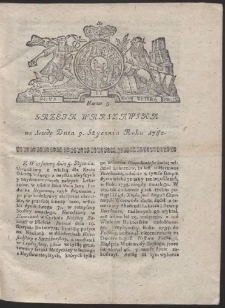 Gazeta Warszawska. R.1782 Nr 3