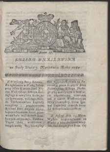 Gazeta Warszawska. R.1782 Nr 27