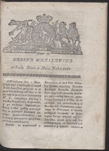 Gazeta Warszawska. R.1782 Nr 35