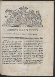 Gazeta Warszawska. R.1782 Nr 38