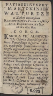 Kalendarz Warszawski na rok 1762