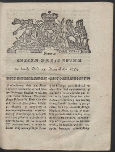 Gazeta Warszawska. R.1782 Nr 41