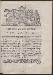 Gazeta Warszawska. R.1782 Nr 43