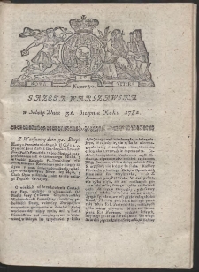 Gazeta Warszawska. R.1782 Nr 70