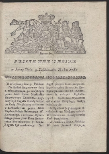 Gazeta Warszawska. R.1782 Nr 80