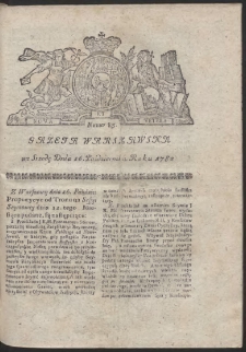 Gazeta Warszawska. R.1782 Nr 83