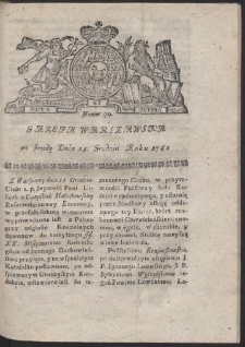 Gazeta Warszawska. R.1782 Nr 99