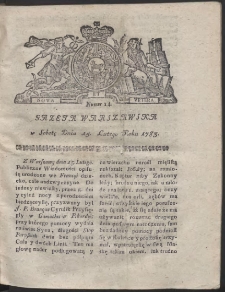 Gazeta Warszawska. R.1783 Nr 14
