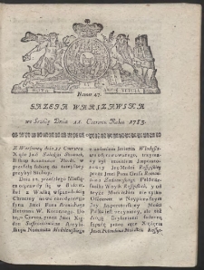 Gazeta Warszawska. R.1783 Nr 47