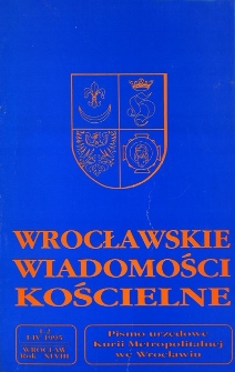 Wrocławskie Wiadomości Kościelne. R. 48 (1995), nr 1/2