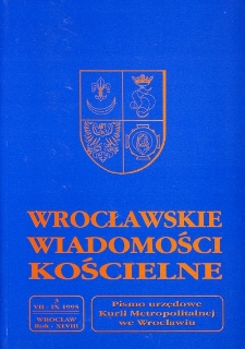 Wrocławskie Wiadomości Kościelne. R. 48 (1995), nr 3