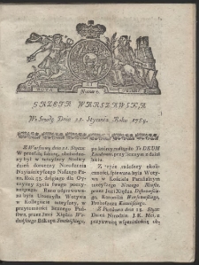 Gazeta Warszawska. R.1784 Nr 6