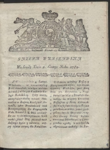 Gazeta Warszawska. R.1784 Nr 10