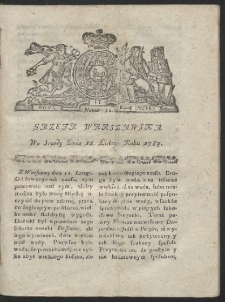 Gazeta Warszawska. R.1784 Nr 12