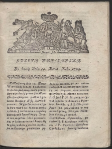 Gazeta Warszawska. R.1784 Nr 20