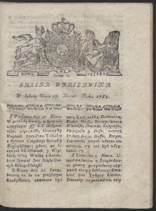 Gazeta Warszawska. R.1784 Nr 25