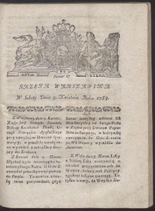 Gazeta Warszawska. R.1784 Nr 27