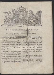 Gazeta Warszawska. R.1784 Nr 37