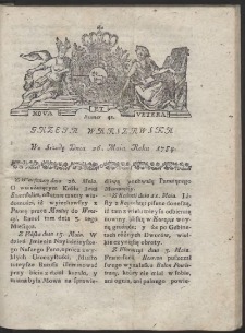 Gazeta Warszawska. R.1784 Nr 42