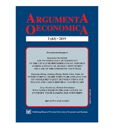 Spis treści [Argumenta Oeconomica, 2019, Nr 2 (43)]