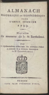Almanach Historique Et Généalogique Pour L’Année […] 1799 […]