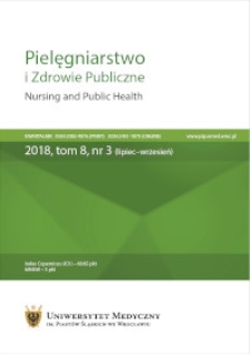 Pielęgniarstwo i Zdrowie Publiczne = Nursing and Public Health, 2018, Vol. 8, nr 3