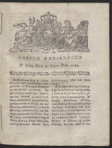 Gazeta Warszawska. R.1784 Nr 53