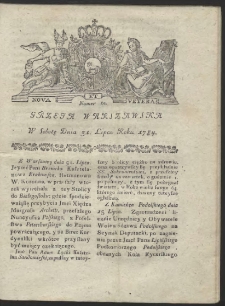 Gazeta Warszawska. R.1784 Nr 61